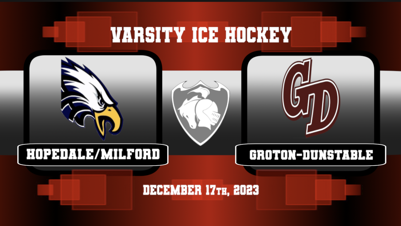 GDRHS Varsity Ice Hockey vs. Hopedale/Milford 12/17/23