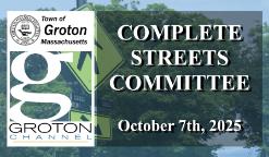 Navigate to Complete Streets Committee 10/7/25 via Internet Conference