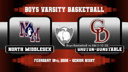 Navigate to Boys Varsity Basketball vs. North Middlesex 2/10/26 - Senior Night