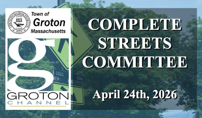 Complete Streets Committee 4/24/26 via Internet Conference