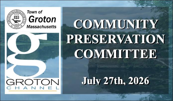 Community Preservation Committee 7/27/26