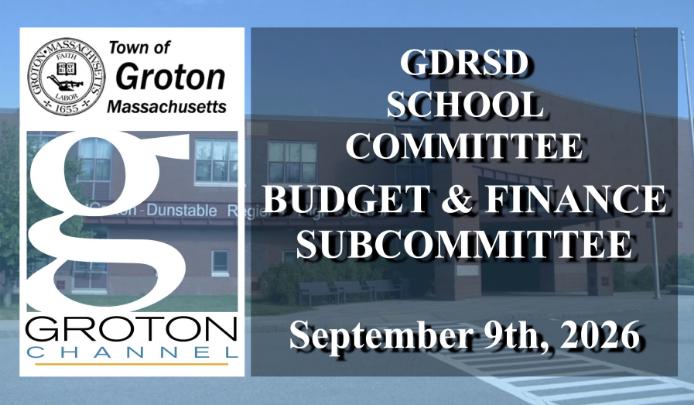 GDRSD Budget and Finance Committee 9/9/26
