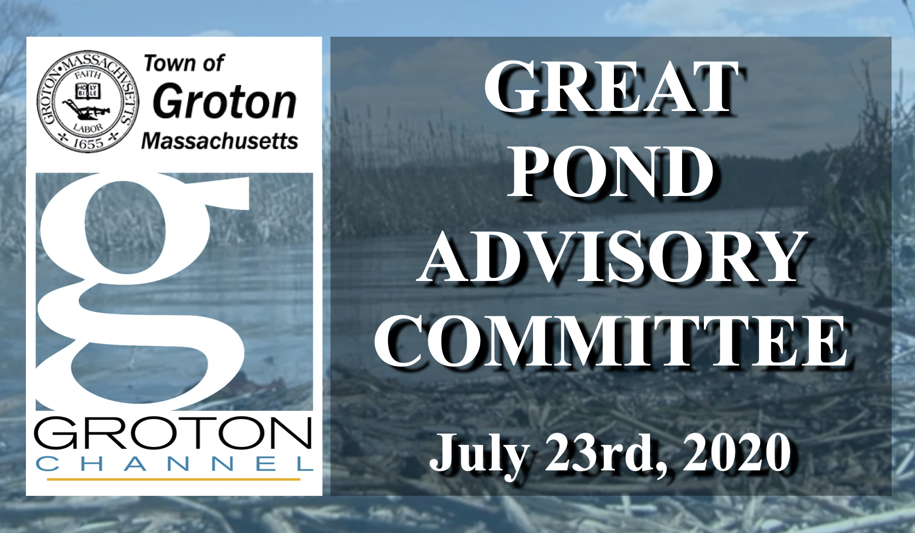 Great Pond Advisory Committee 7/23/20 via Internet Conference