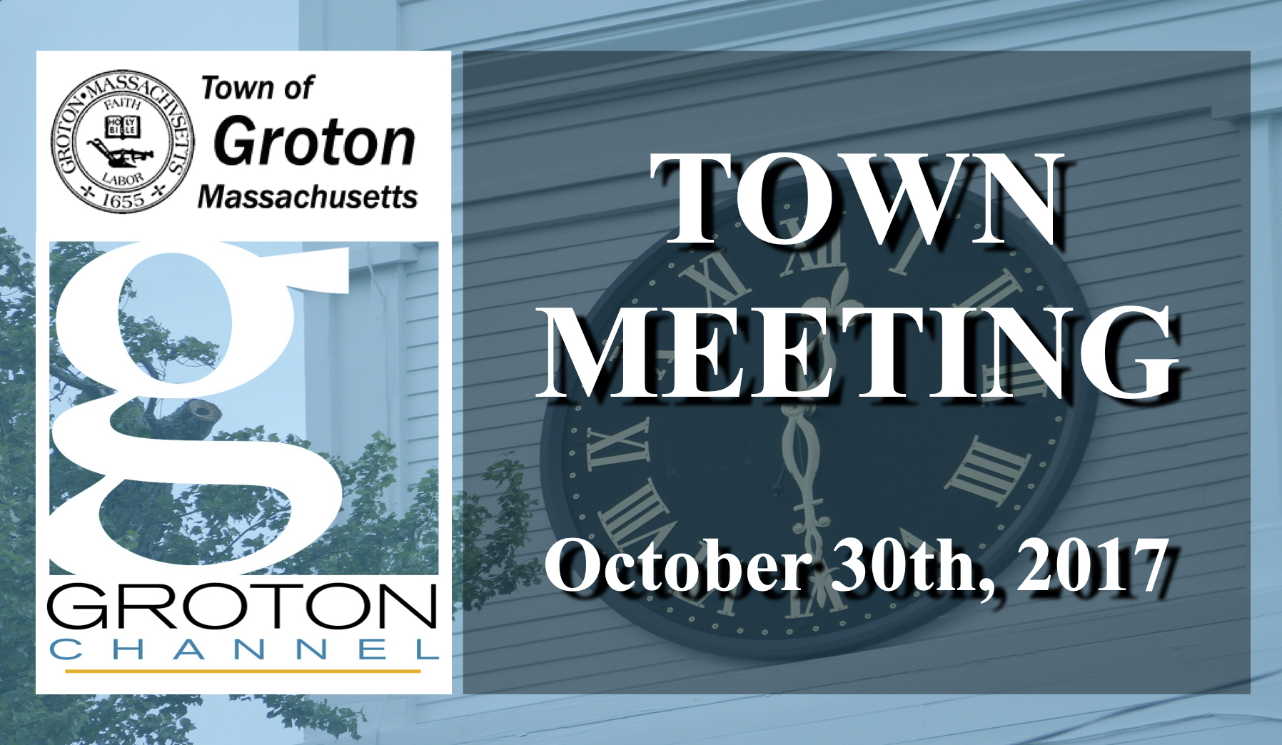 Groton's 2017 Fall Town Meeting (2) - 10/30/17