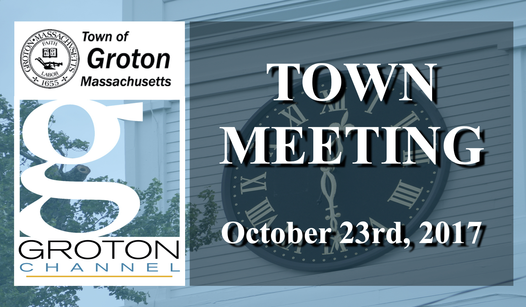 Groton's 2017 Fall Town Meeting (1) - 10/23/17