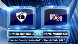 Navigate to GDRHS Junior Varsity-1 Volleyball vs. North Middlesex 3/24/21