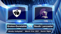 Navigate to GDRHS Varsity Volleyball vs. South Lancaster 3/31/21 - Senior Night