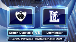 Navigate to GDRHS Varsity Volleyball vs. Leominster 9/24/21