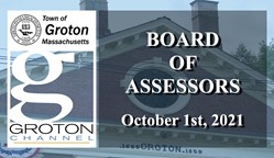 Navigate to Groton Board of Assessors 10/1/21 via Internet Conference