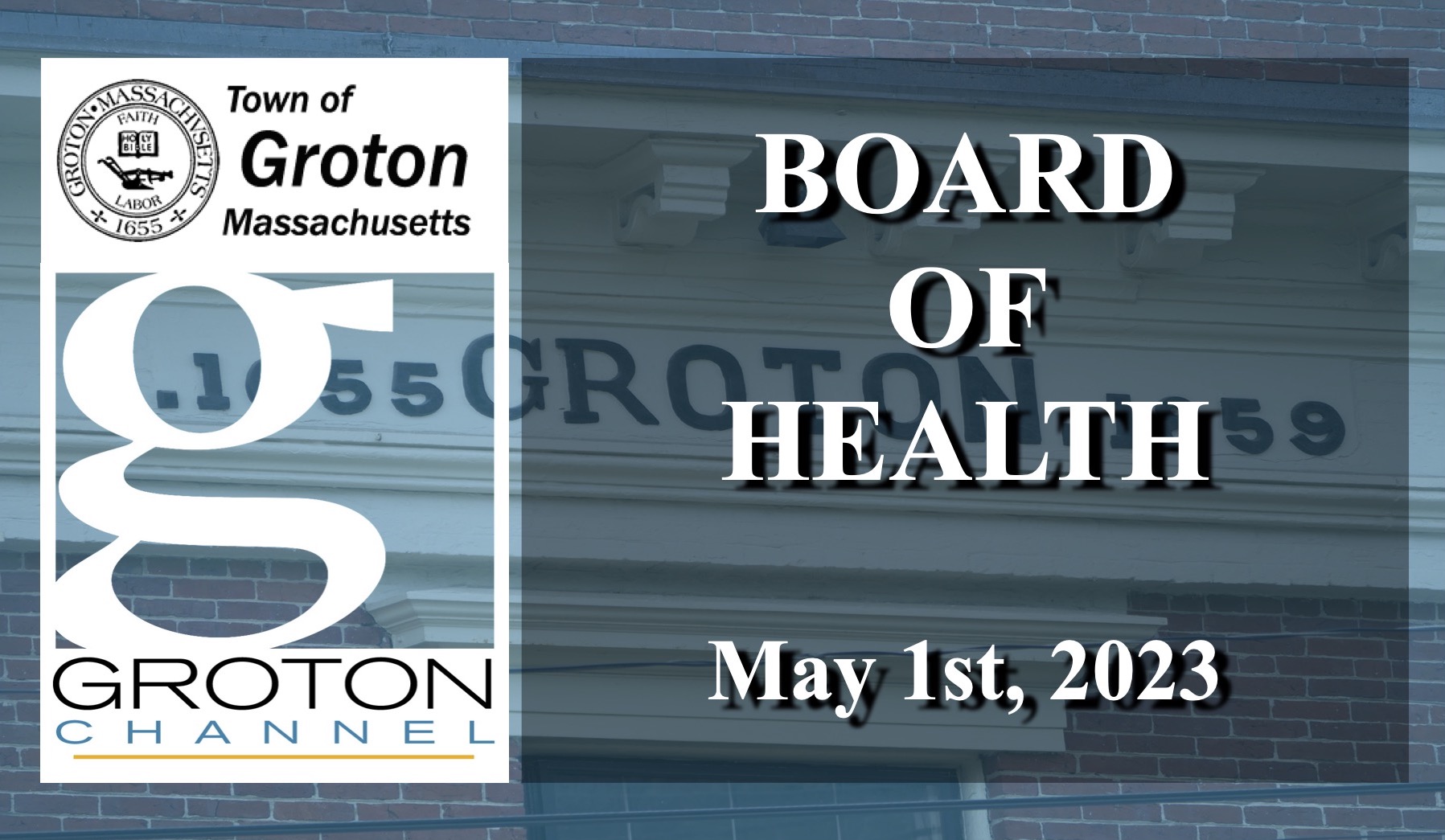 Groton Board of Health 5/1/23